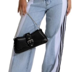 Women’s Jeans with Patchwork Stripes High Waist Loose Denim Color Block Jean Straight Wide Leg Pants