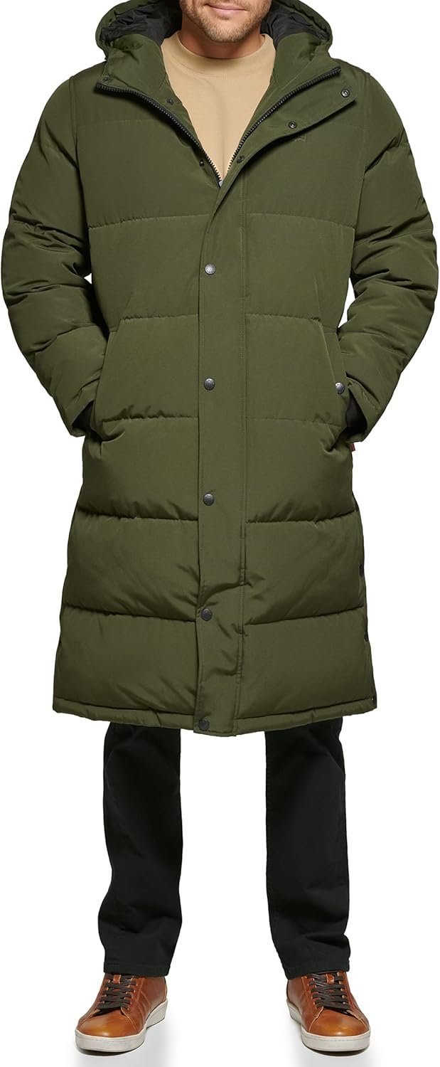 men Extra Long Parka Jacket