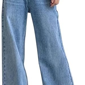 Women Wide Leg Jeans High Waist Baggy Jeans for Women Loose Boyfriends Jeans Denim Pants  90s