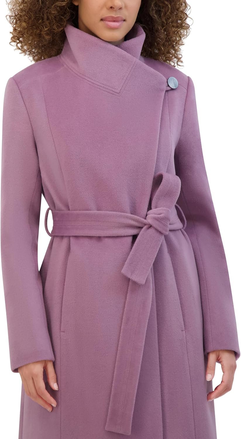 Women's Tweed Wool-Blend Coat - Image 2